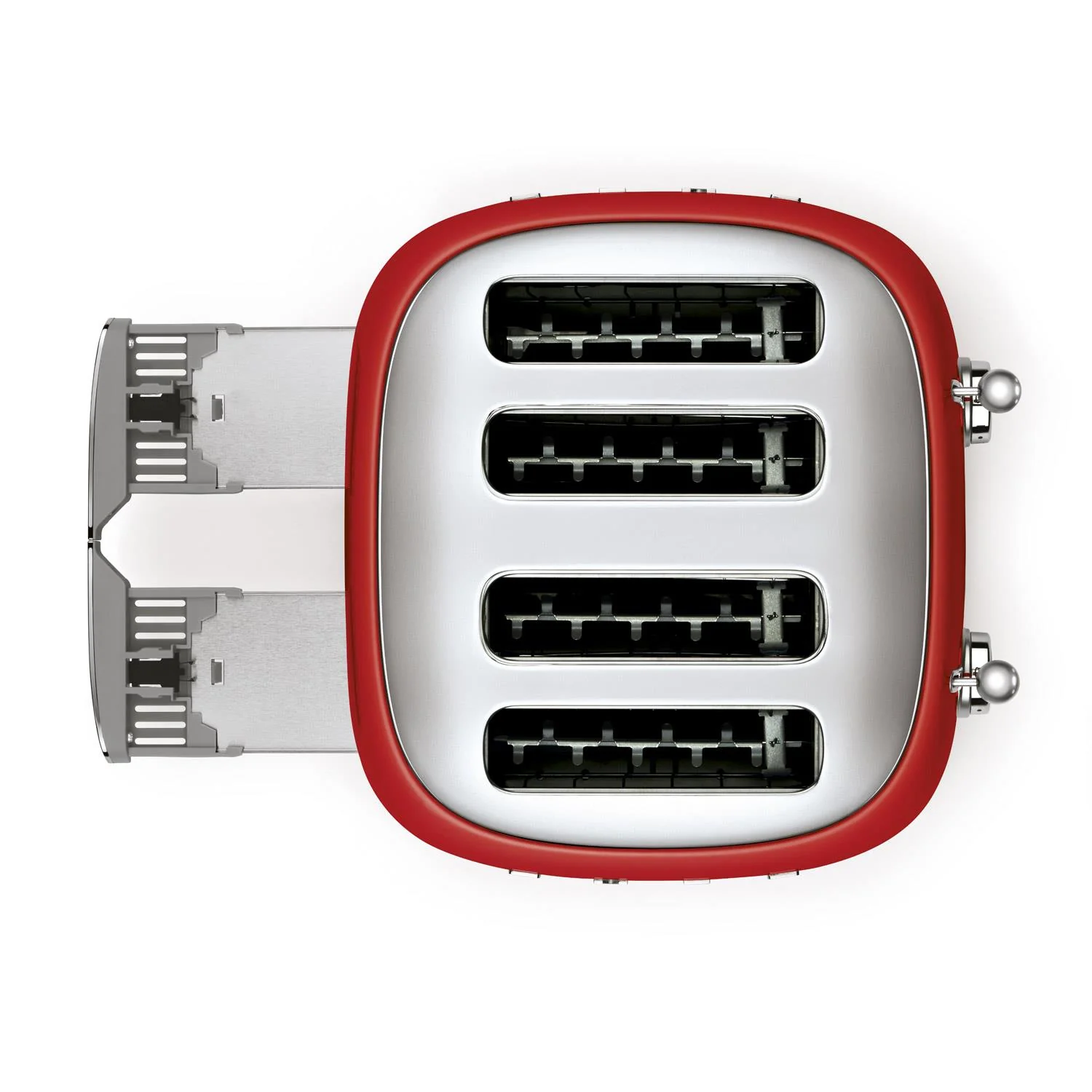 Smeg 50s Retro-Style 4 Slice Toaster in Red - Image 4