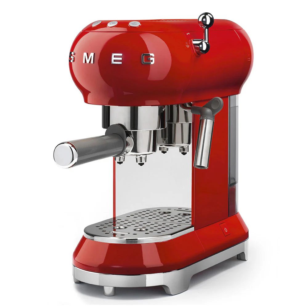Smeg ECF01RDUK Espresso Machine in Red