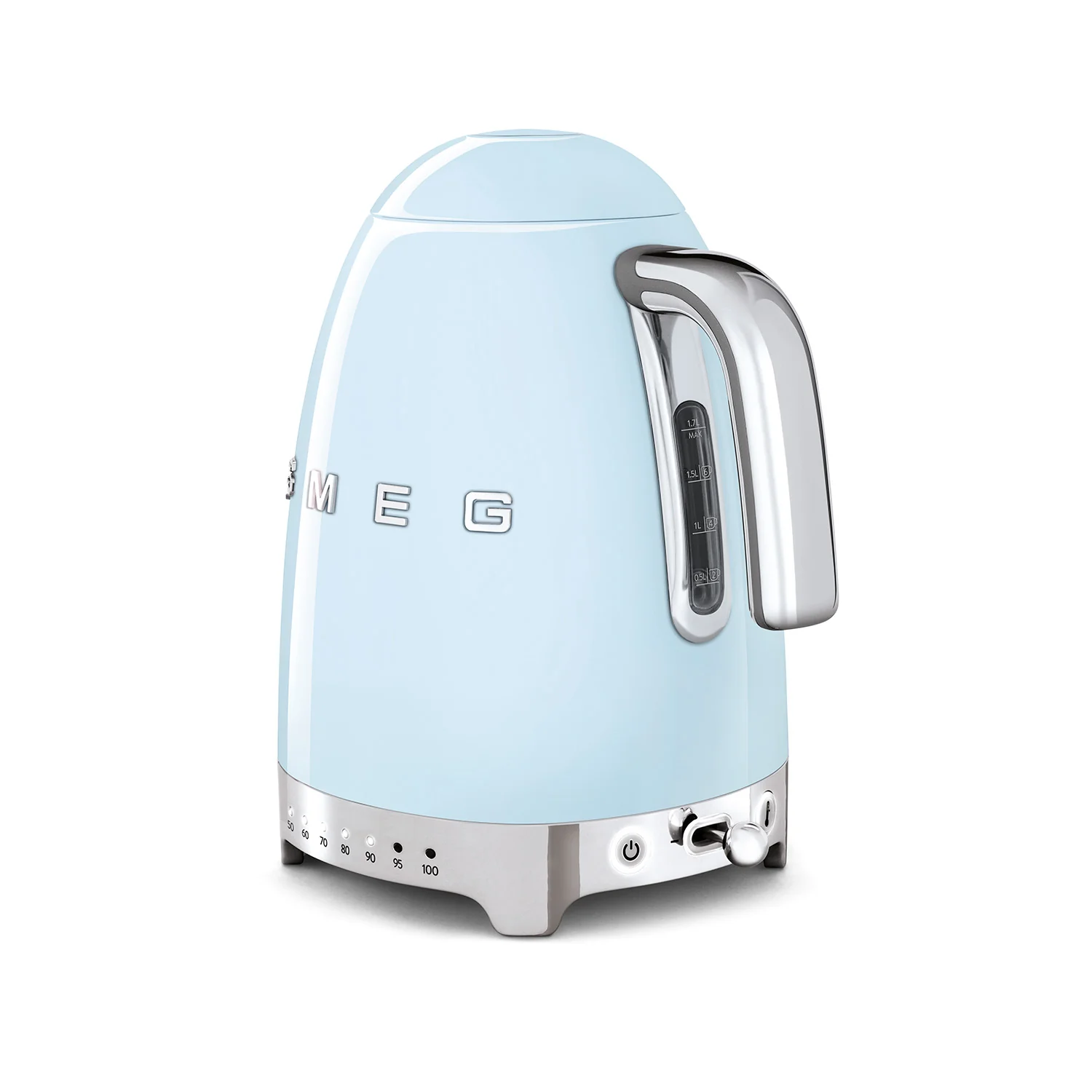 Smeg KLF04PBUK Retro Style 1.7L Jug Kettle in Pastel Blue - Image 3