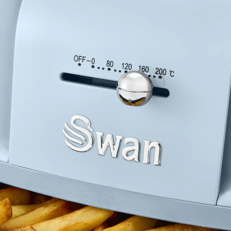 Swan Retro Manual Air Fryer in Blue - Image 3