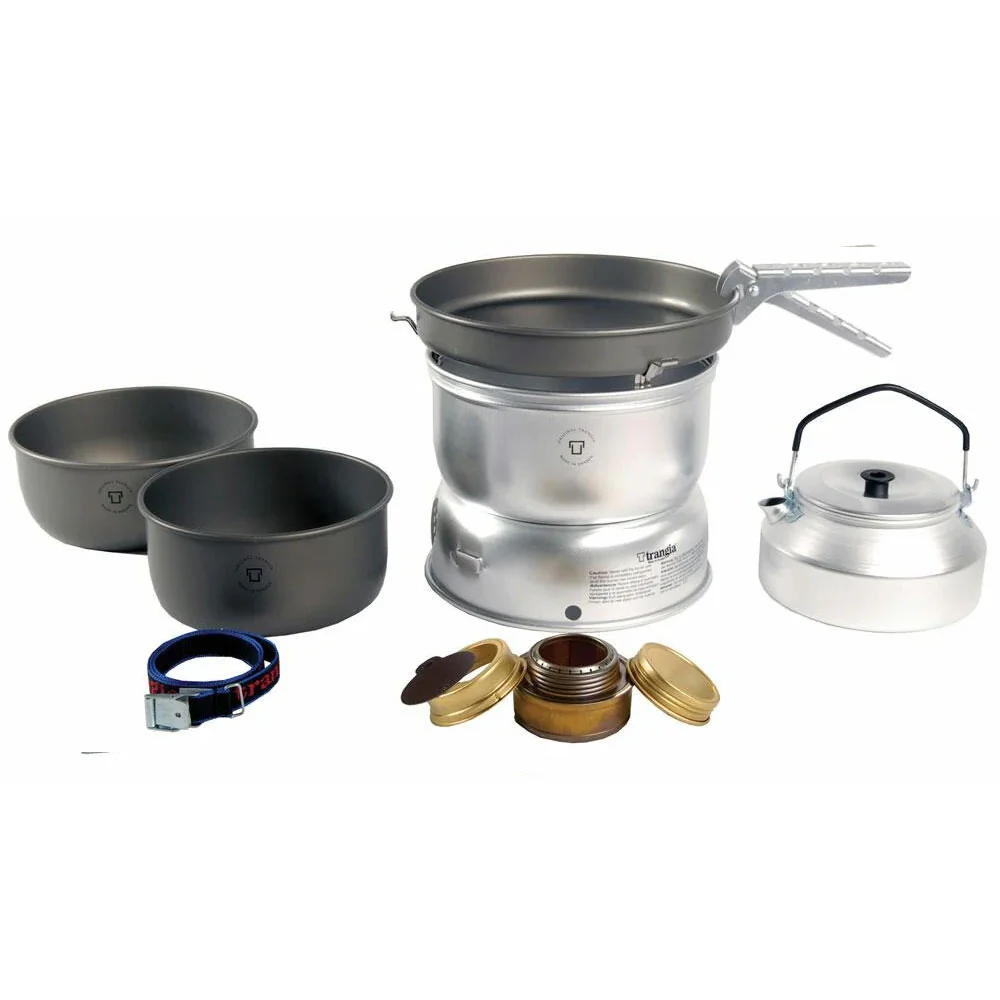 Trangia 27-8 Stove Hard Anodised Pans with Kettle & Spirit Burner