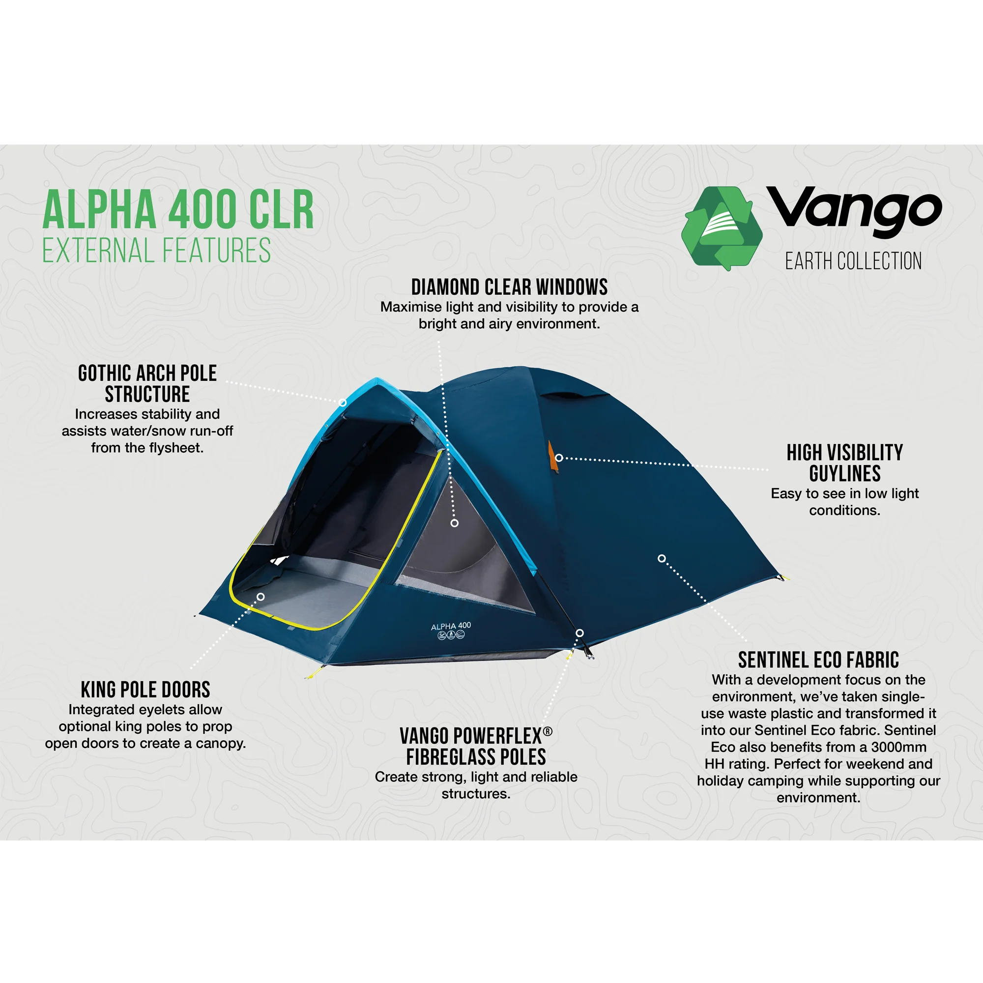 Vango Alpha 400 CLR 4-Person Tent - Image 6