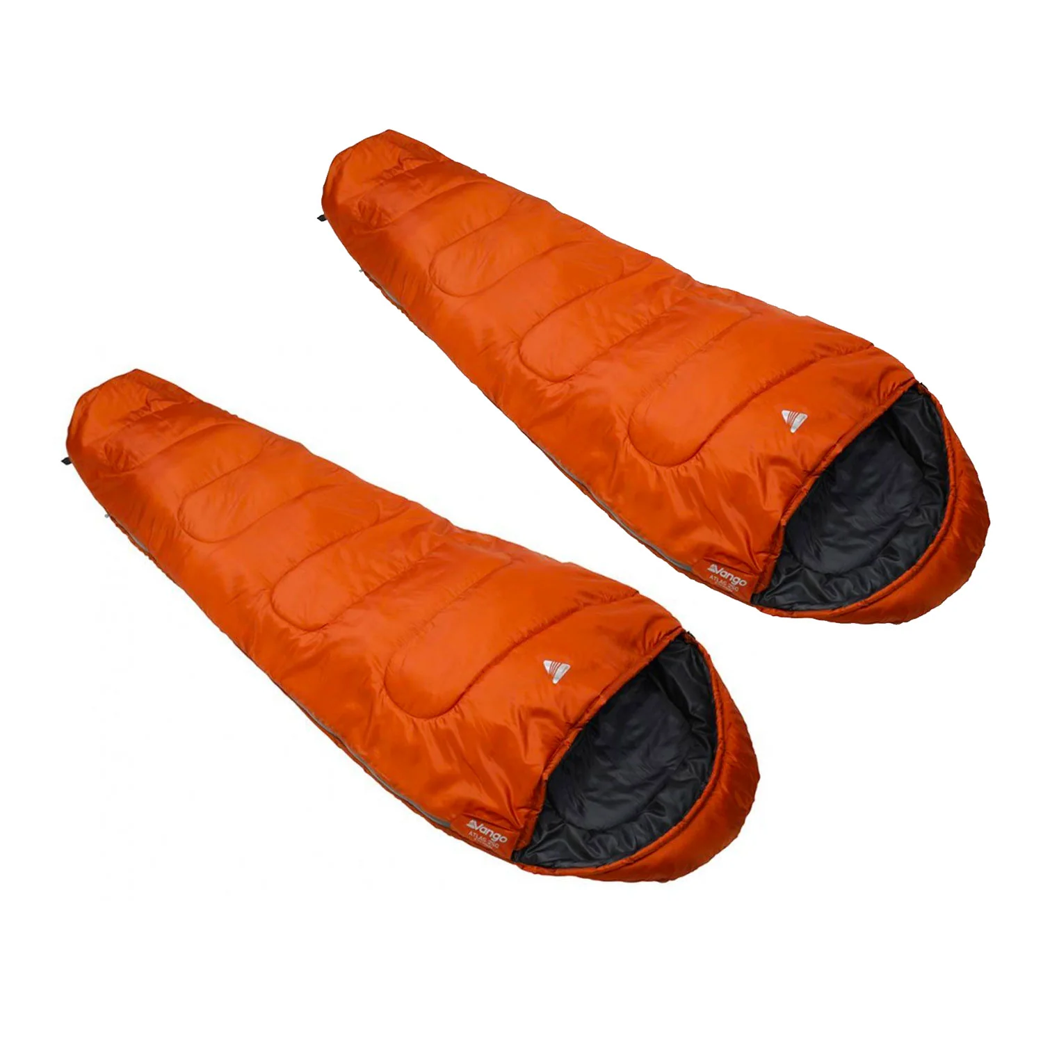 Vango Atlas 250 Sleeping Bag - Orange - Twin Pack