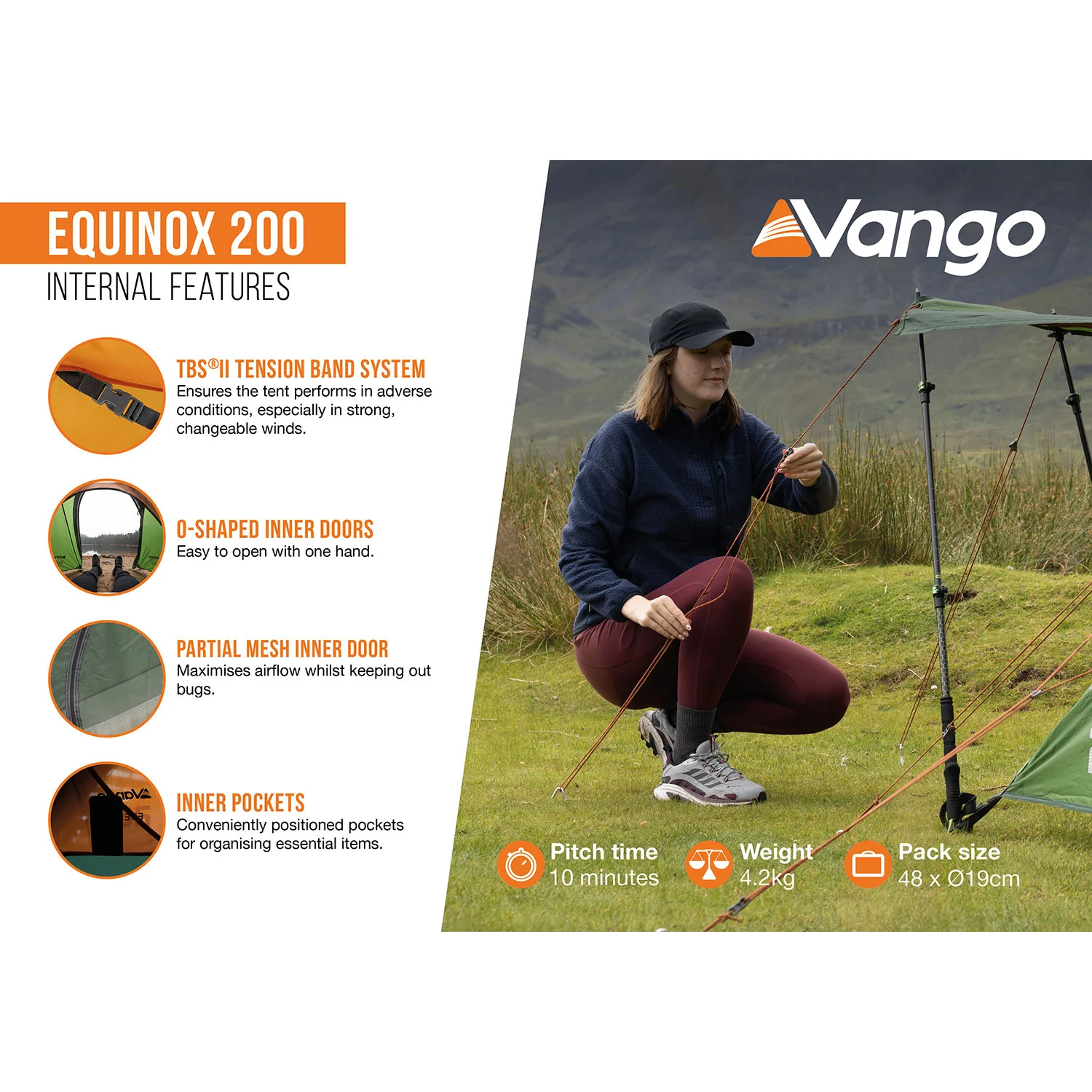 Vango Equinox 200 2-Person Tent - Image 4