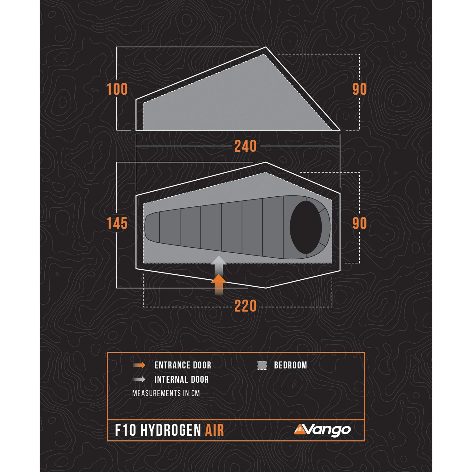 Vango F10 Hydrogen Air 1-Person Tent - Image 2