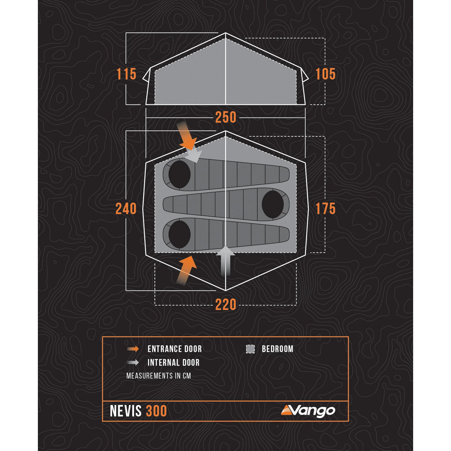 Vango Nevis 300 3-Person Tent - Image 2
