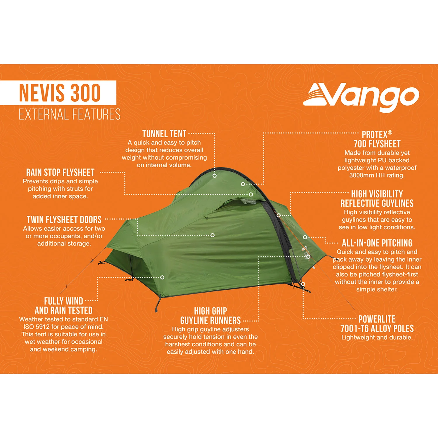 Vango Nevis 300 3-Person Tent - Image 4