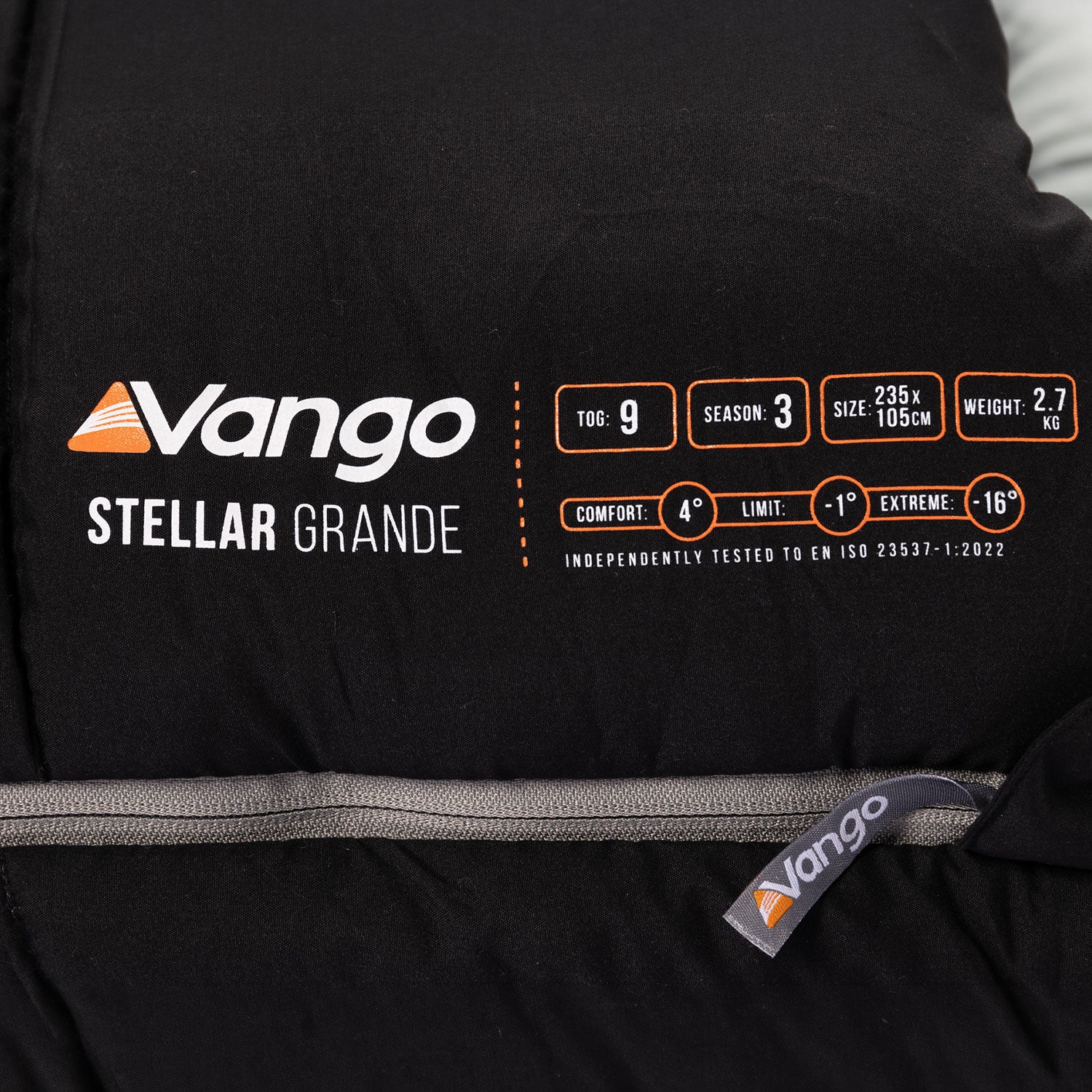 Vango Stellar Grande Sleeping Bag - Black - Image 8