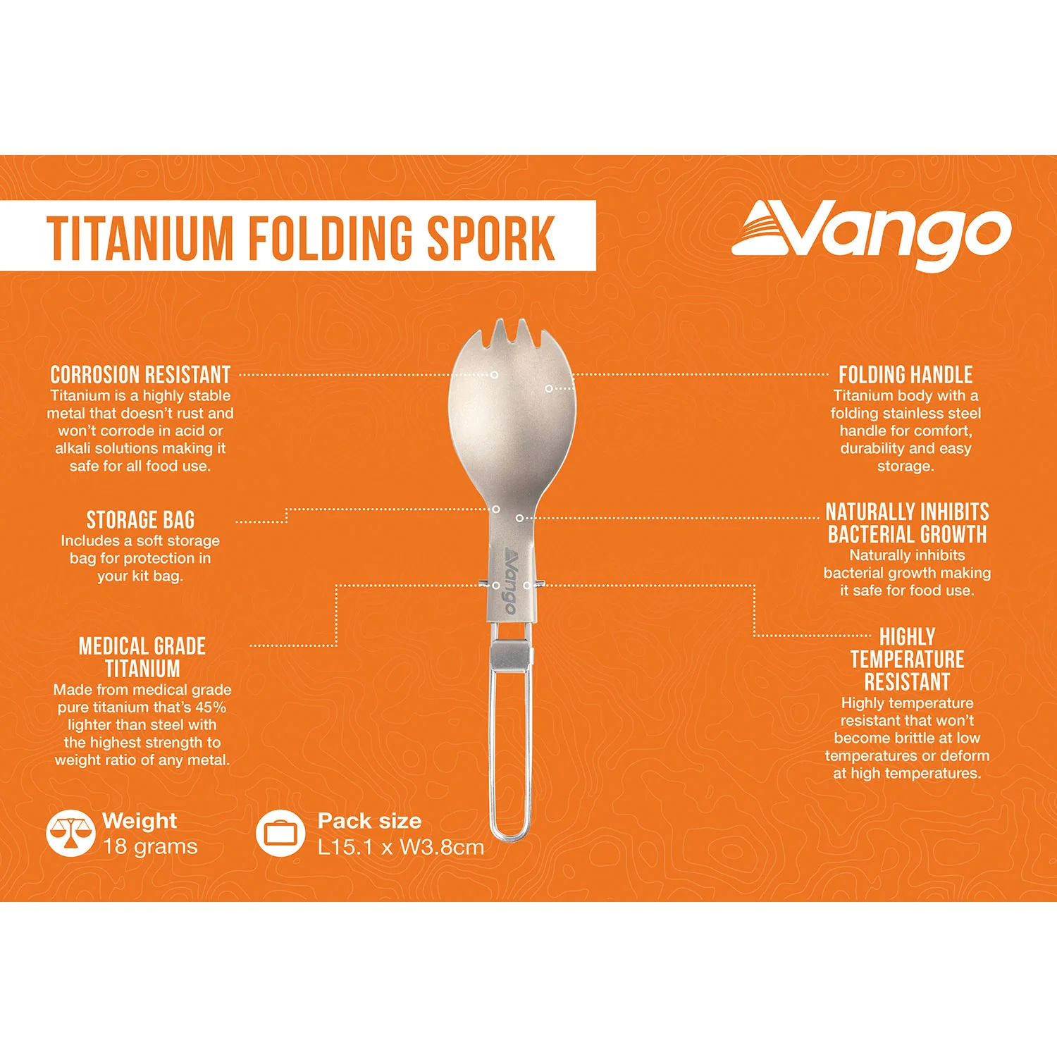 Vango Titanium Folding Spork - Image 4