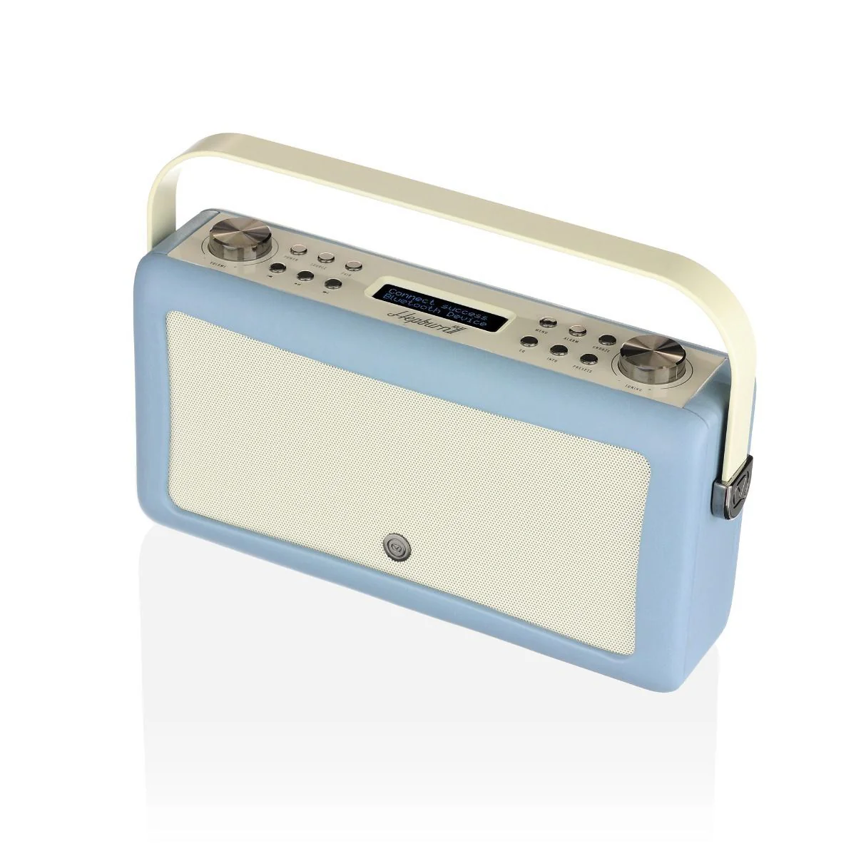 VQ Hepburn Mk II Portable DAB+/FM Radio & Bluetooth Speaker with Rechargeable Battery Pack in Blue - Image 2