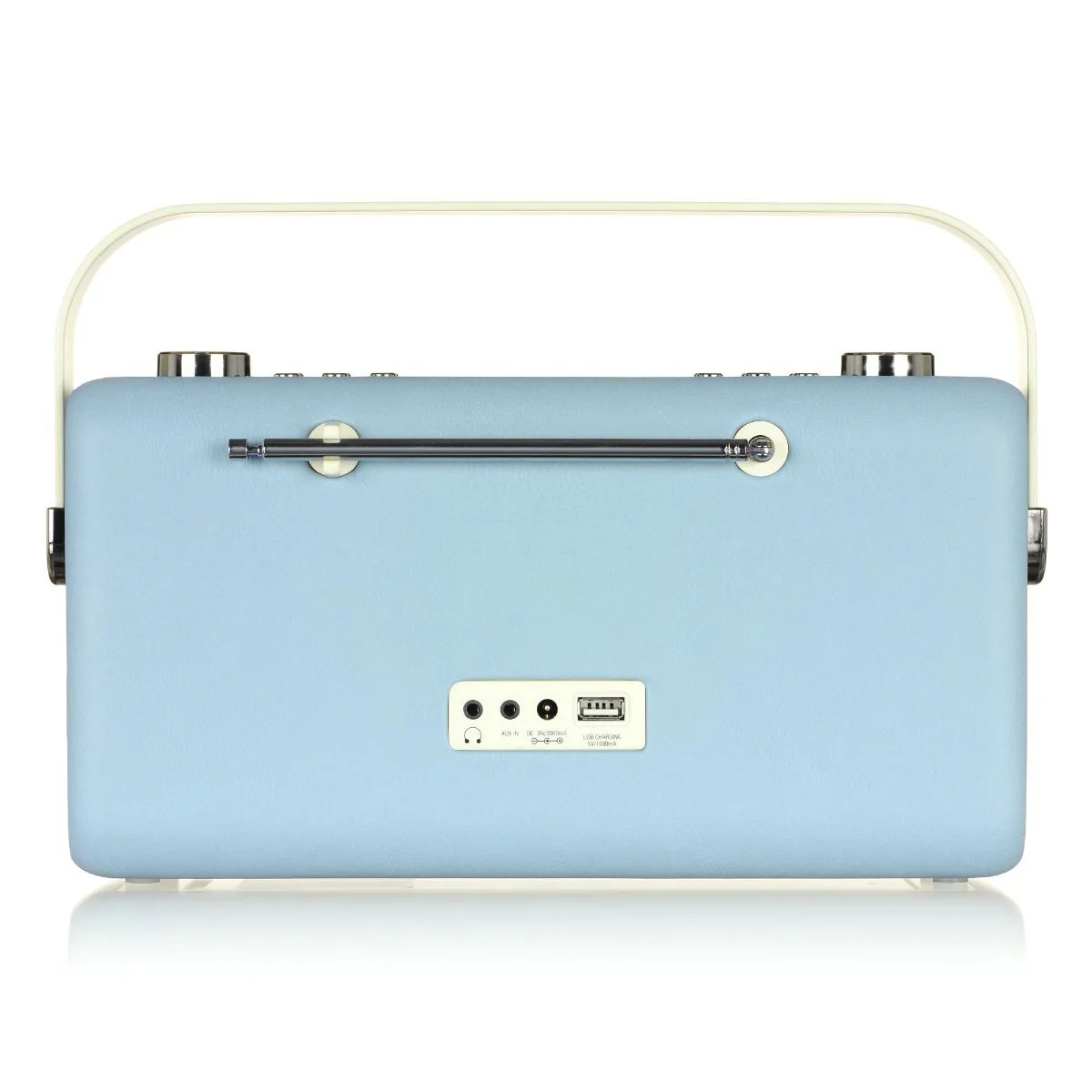 VQ Hepburn Mk II Portable DAB+/FM Radio & Bluetooth Speaker with Rechargeable Battery Pack in Blue - Image 5