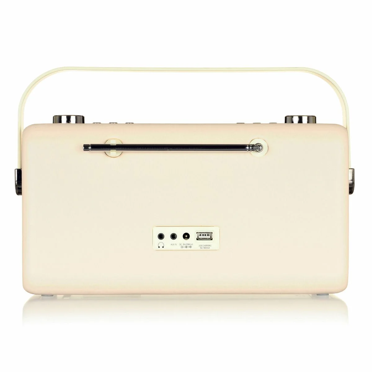 VQ Hepburn Mk II  Portable DAB+/FM Radio & Bluetooth Speaker with Rechargeable Battery Pack in Cream - Image 7