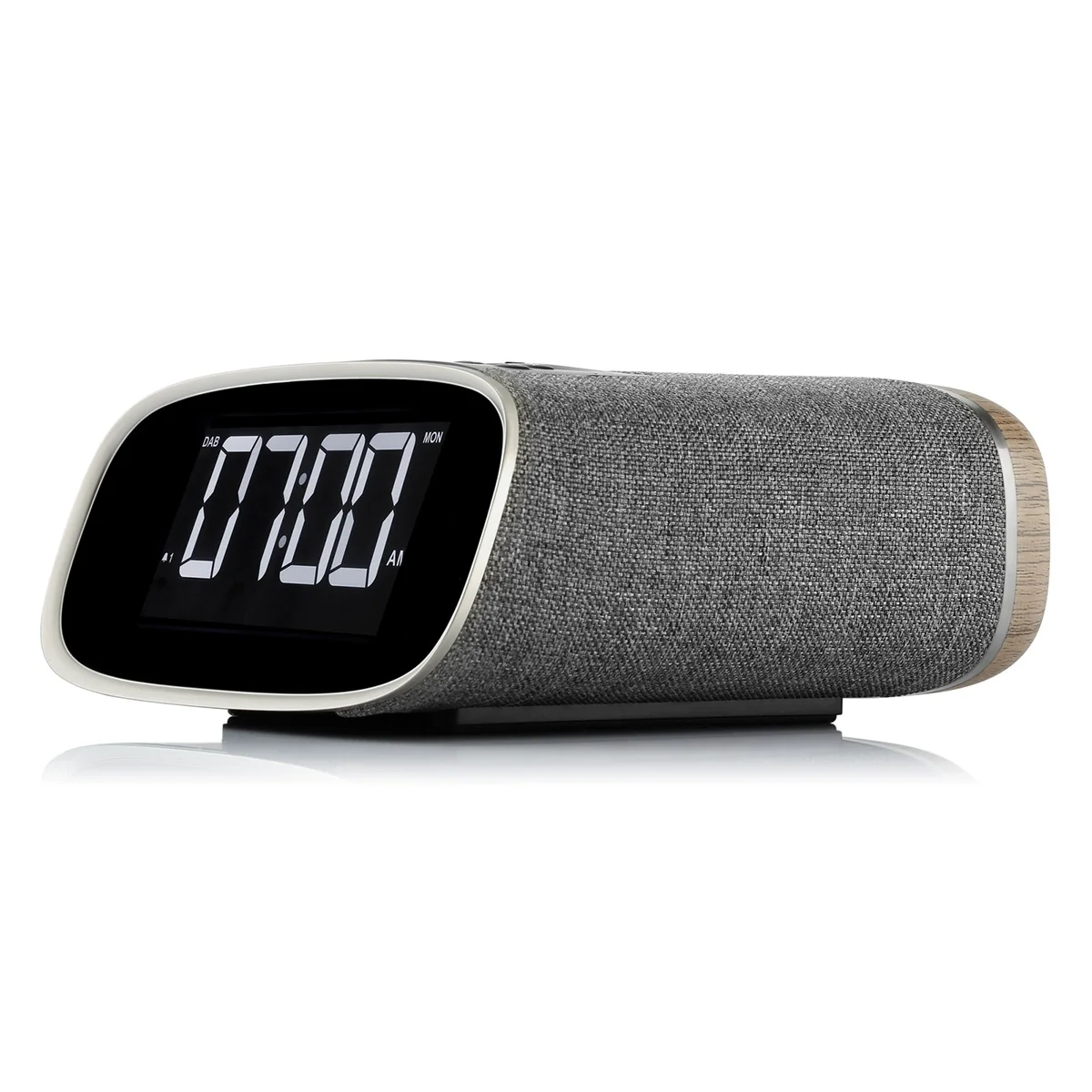 VQ Lark Bedside DAB Radio & Alarm Clock in Black & Walnut - Image 3