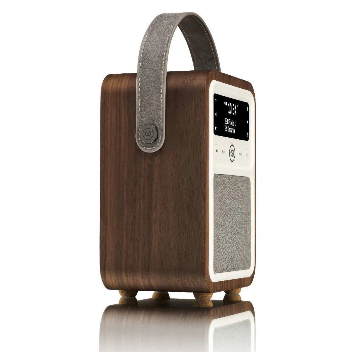 VQ Monty Portable DAB/FM Radio & Bluetooth Speaker with Rechargeable Battery Pack in Walnut - Image 5
