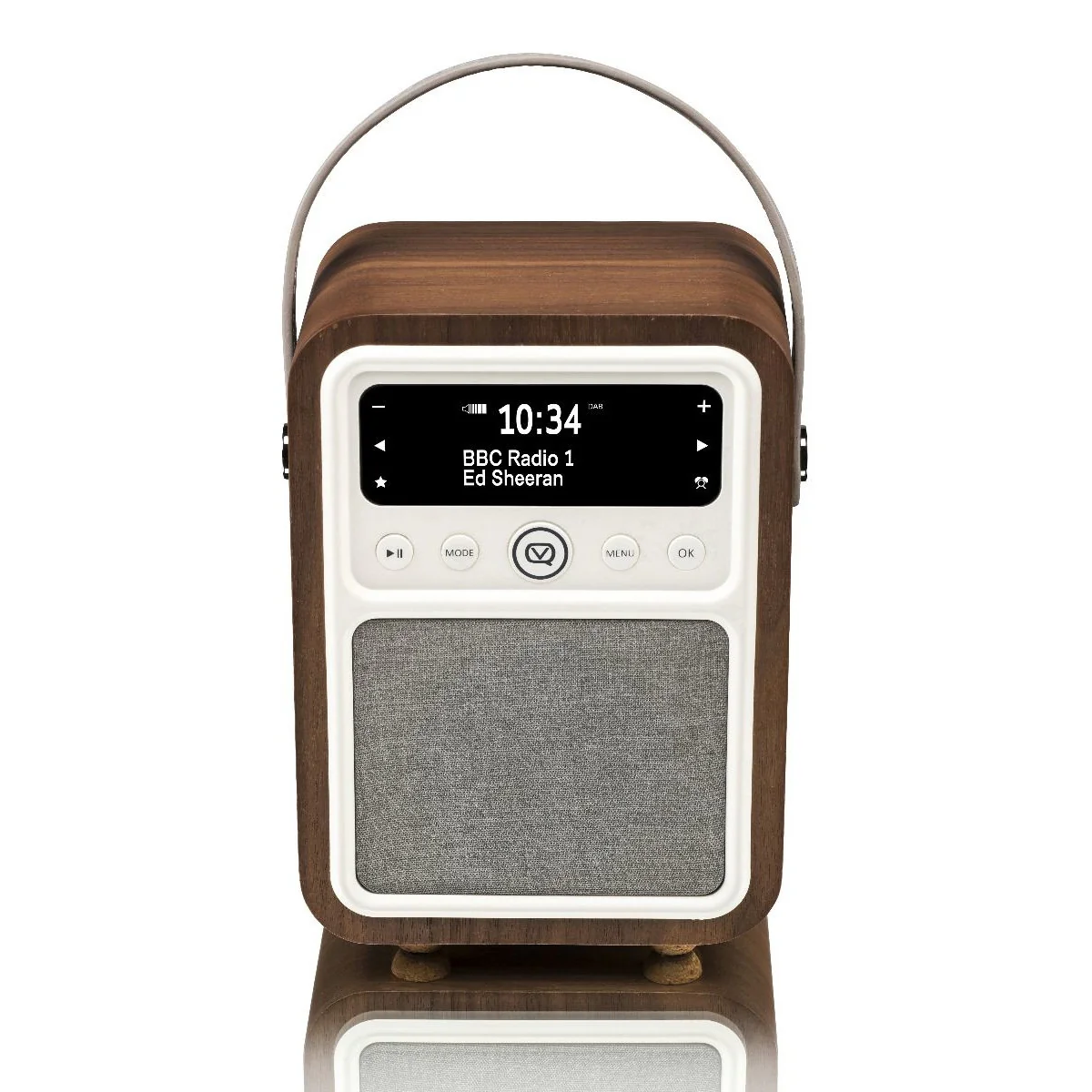 VQ Monty Portable DAB/FM Radio & Bluetooth Speaker with Rechargeable Battery Pack in Walnut - Image 6
