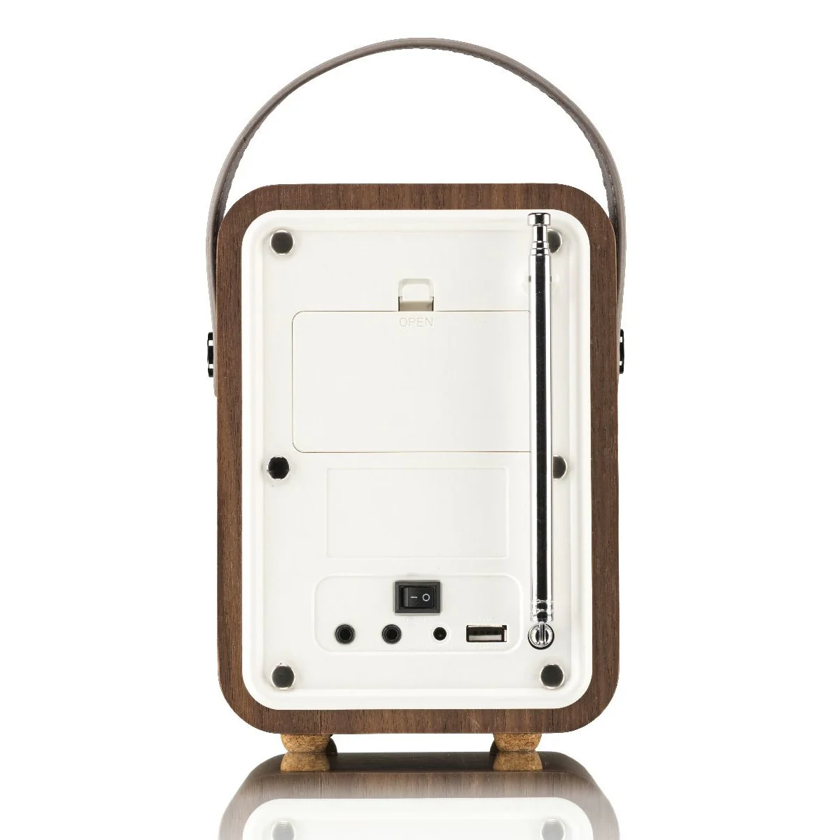 VQ Monty Portable DAB/FM Radio & Bluetooth Speaker with Rechargeable Battery Pack in Walnut - Image 7