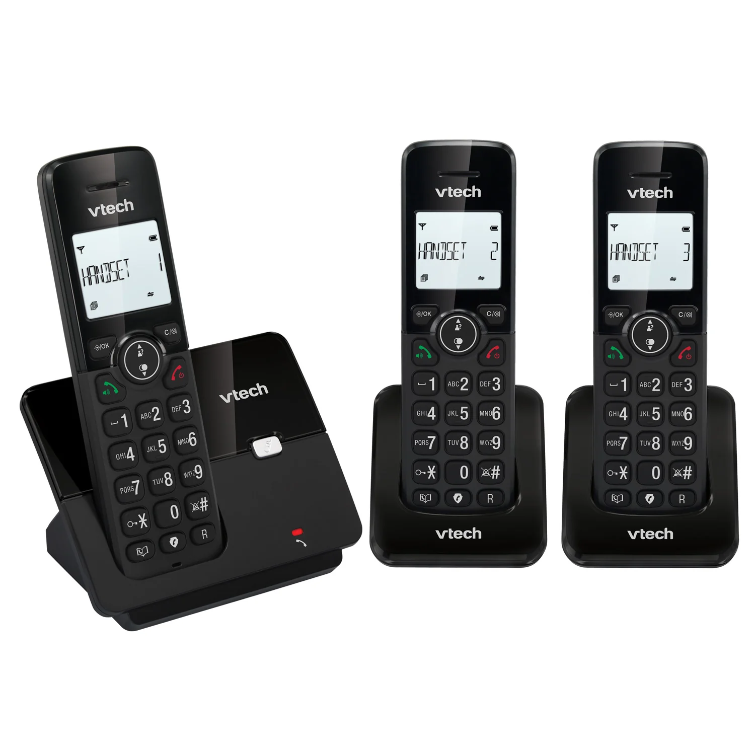 VTech CS2002 DECT Cordless Telephone, Three Handsets - Image 2