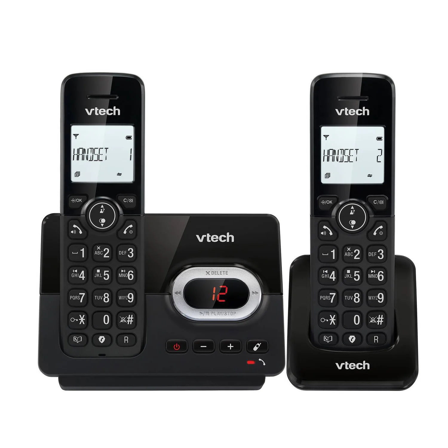 VTech CS2051 DECT Cordless Telephone with Answering Machine, Twin Handset