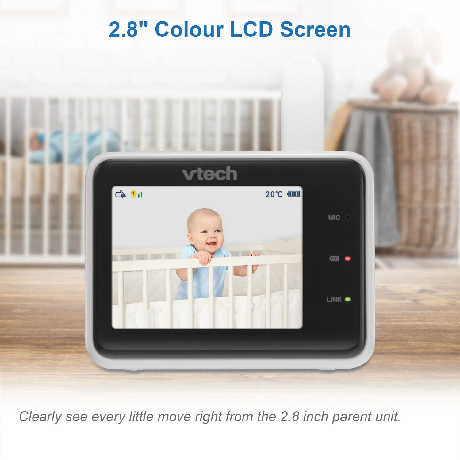 VTech RM2751 2.8" Smart Video Baby Monitor - Image 10