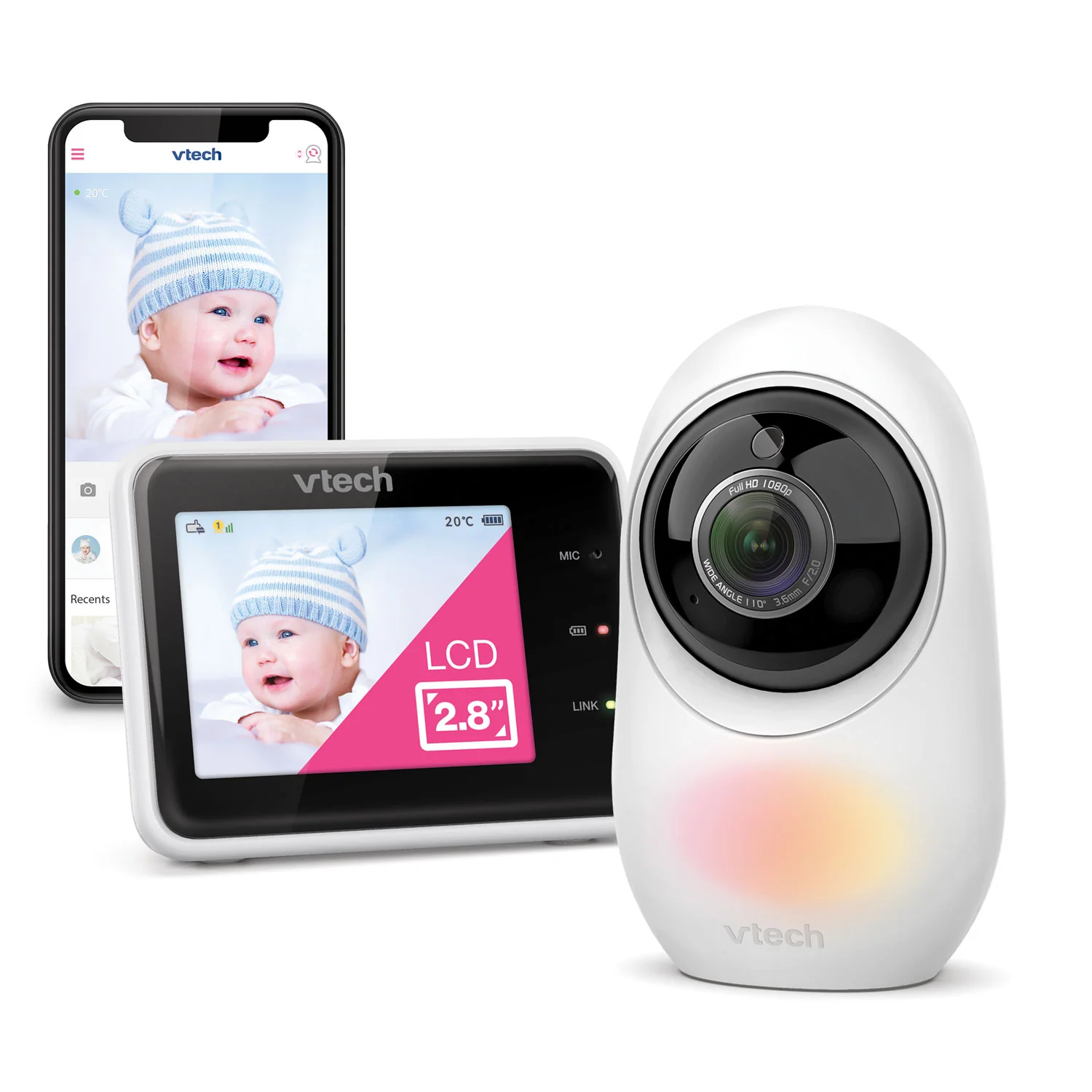 VTech RM2751 2.8" Smart Video Baby Monitor - Image 6
