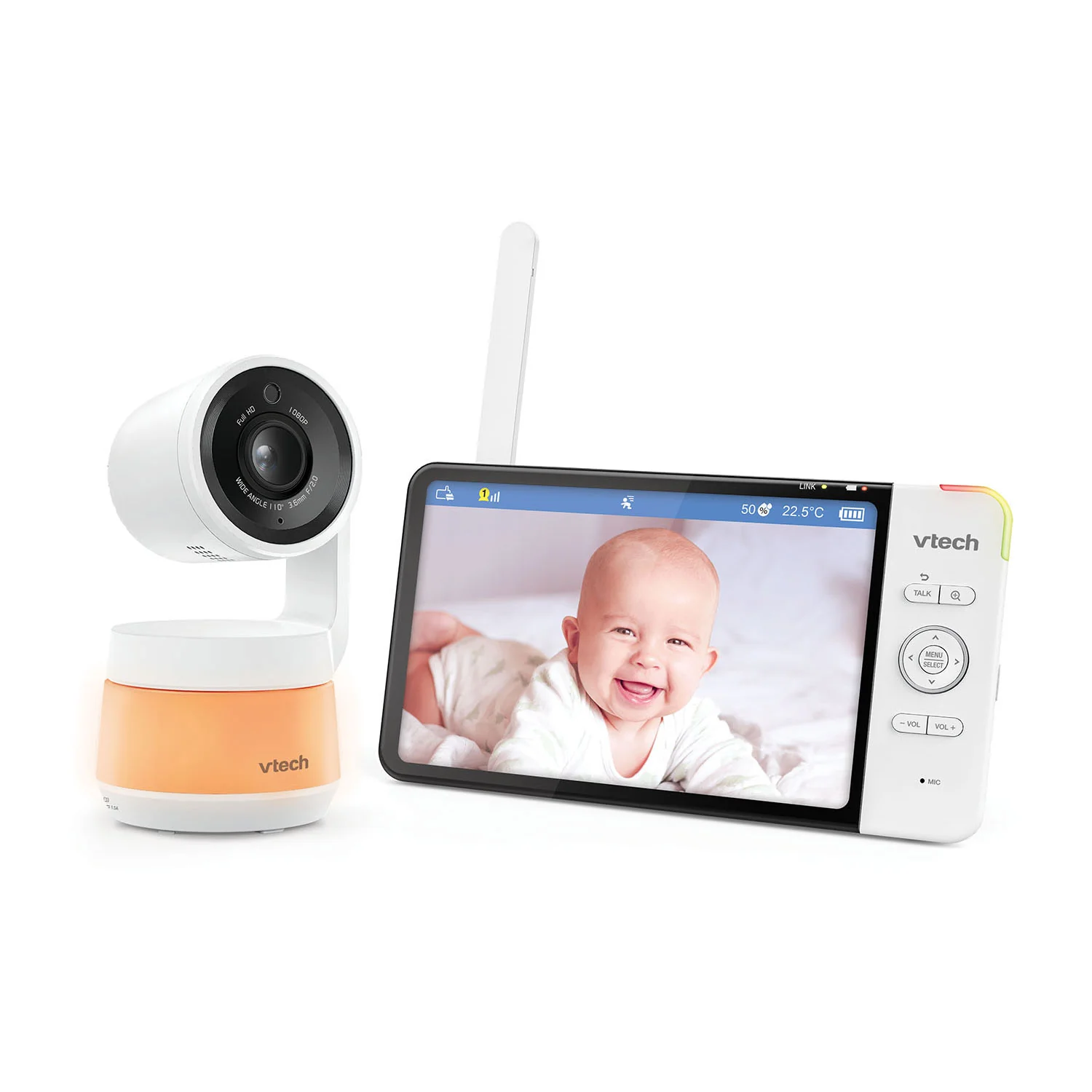 VTech RM7767HD 7" PTZ Smart Video Baby Monitor - Image 13