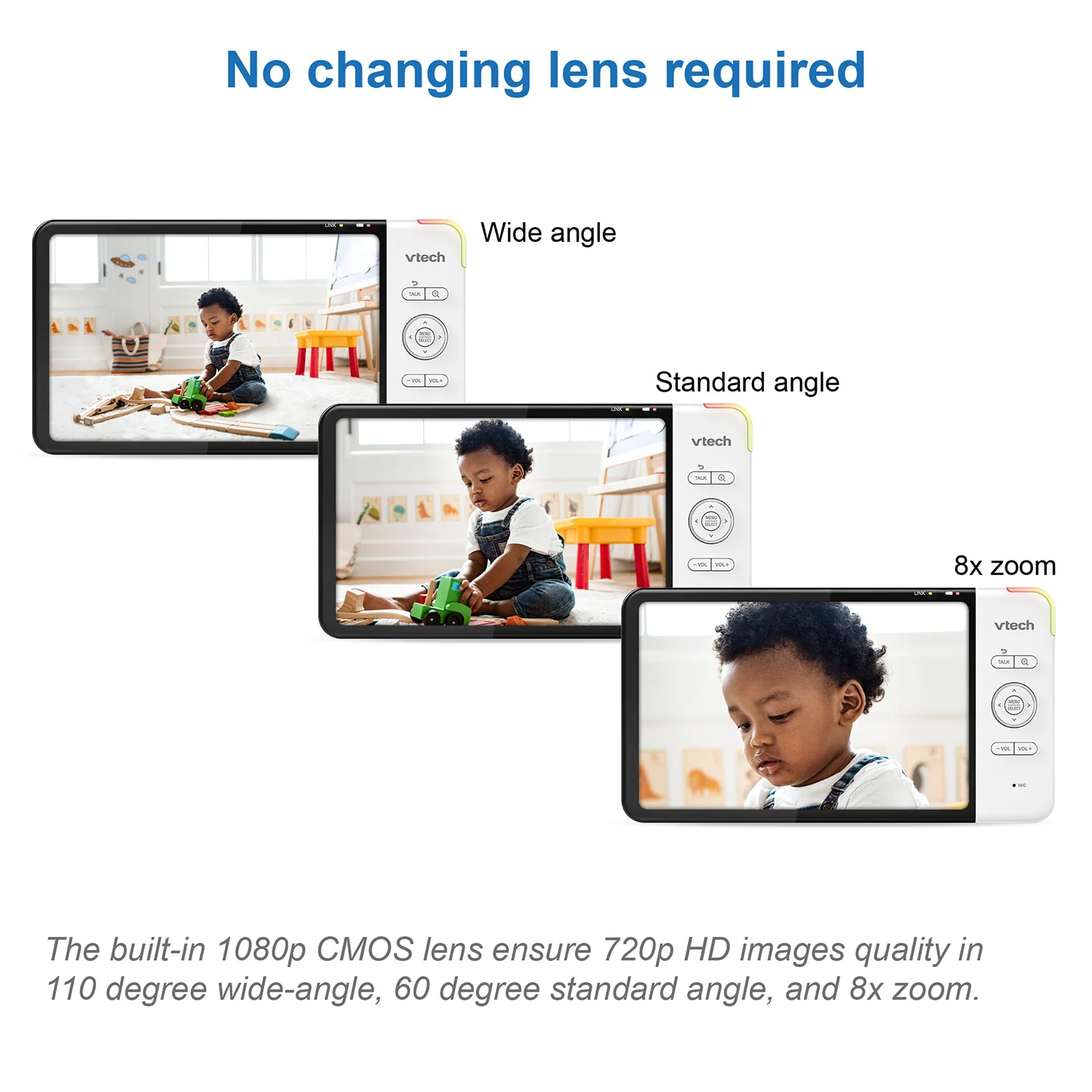 VTech RM7767HD 7" PTZ Smart Video Baby Monitor - Image 6