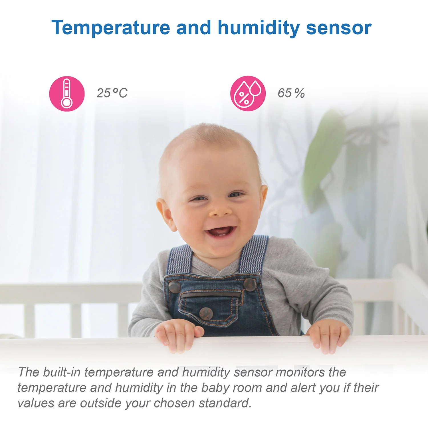 VTech RM7767HD 7" PTZ Smart Video Baby Monitor - Image 8