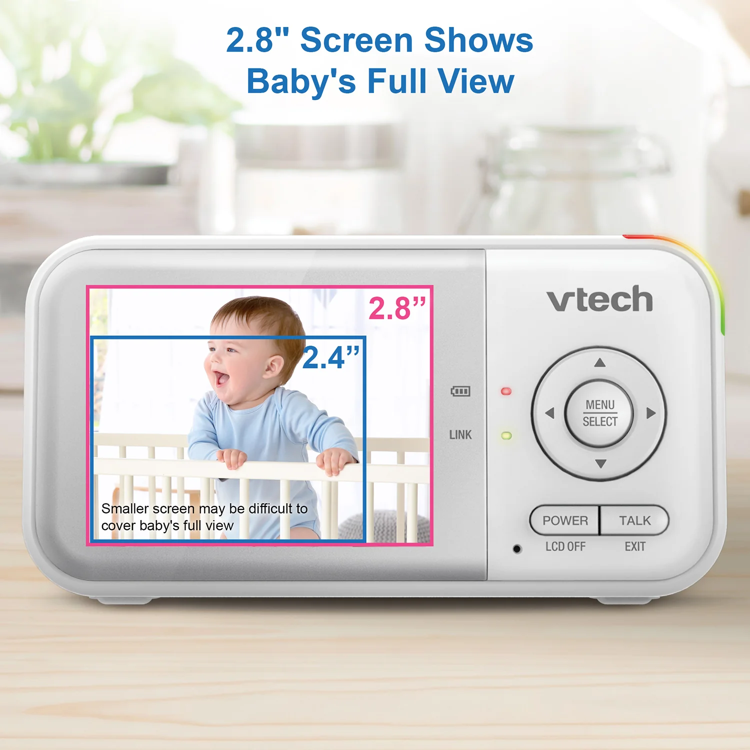 VTech VM3263 2.8" PTZ Digital Video Baby Monitor - Image 7
