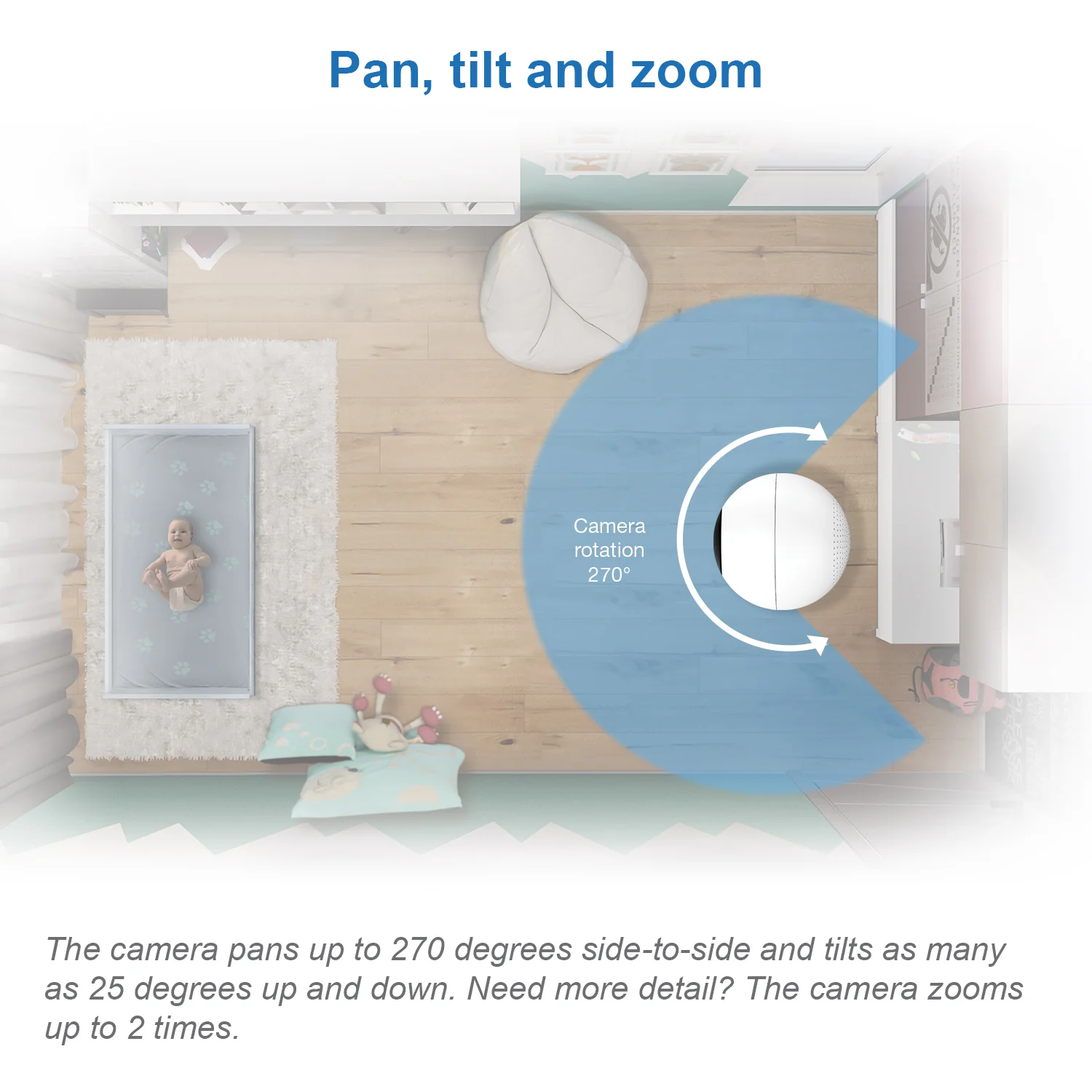 VTech VM5463 5" Digital Video Baby Monitor - Image 11