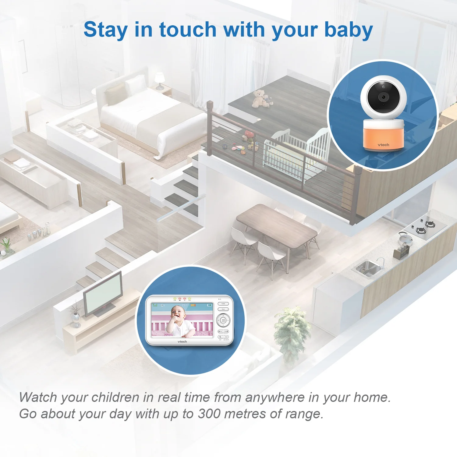 VTech VM5463 5" Digital Video Baby Monitor - Image 13