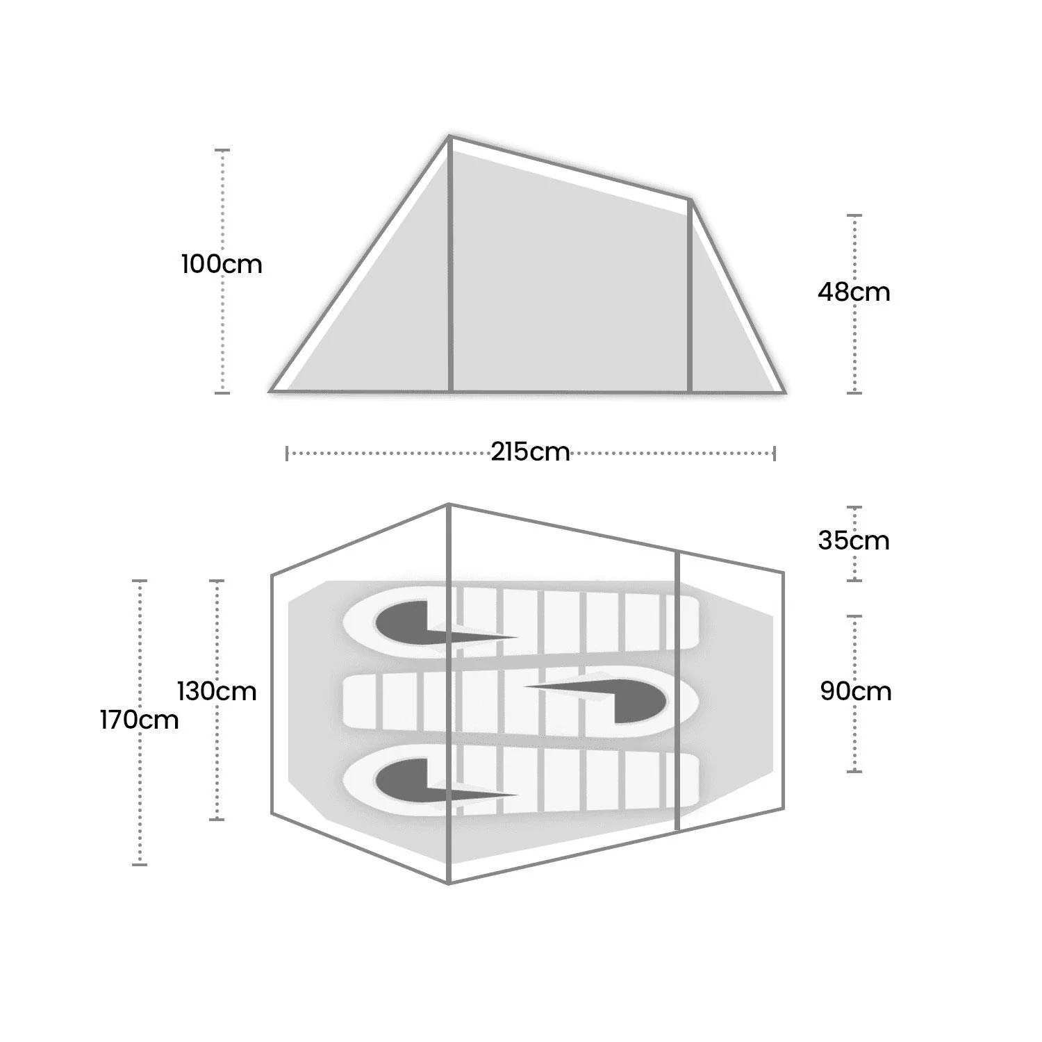 Wild Country Coshee 3-Person Tent - Image 2