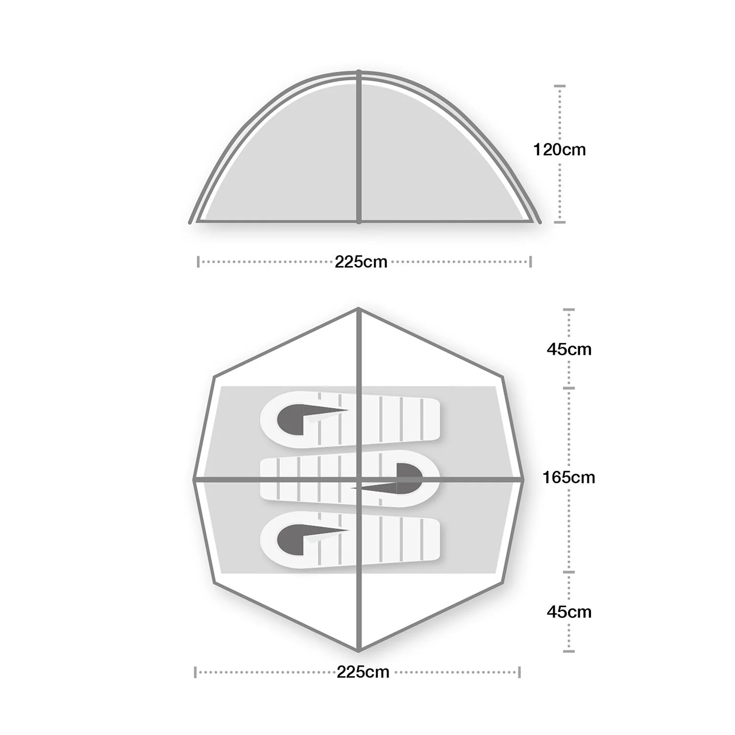 Wild Country Helm Compact 3 Dome Tent, 3-Person - Image 2