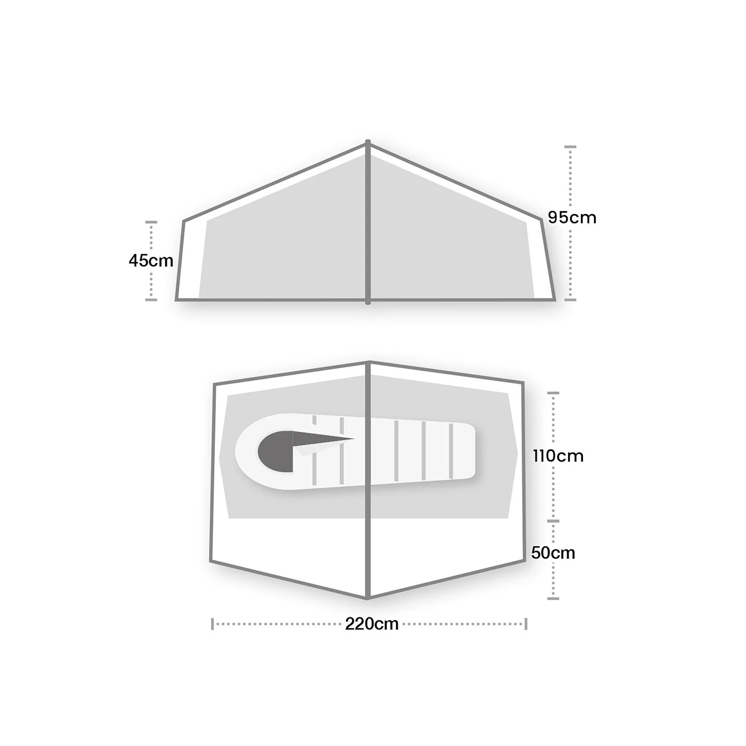 Wild Country Norte Compact 1, 1-Person Tent - Image 2