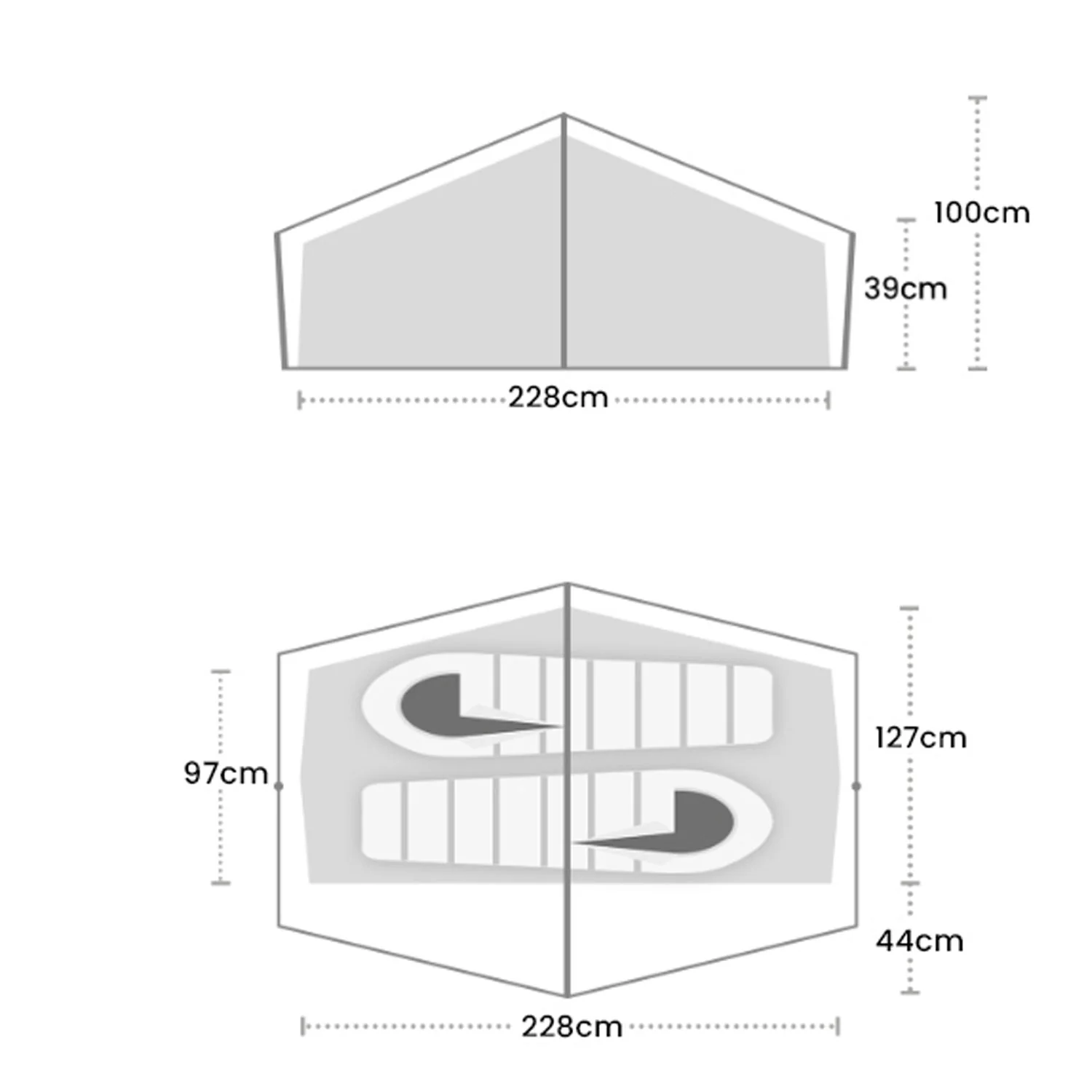 Wild Country Norte Compact 2, 2- Person Tent - Image 2