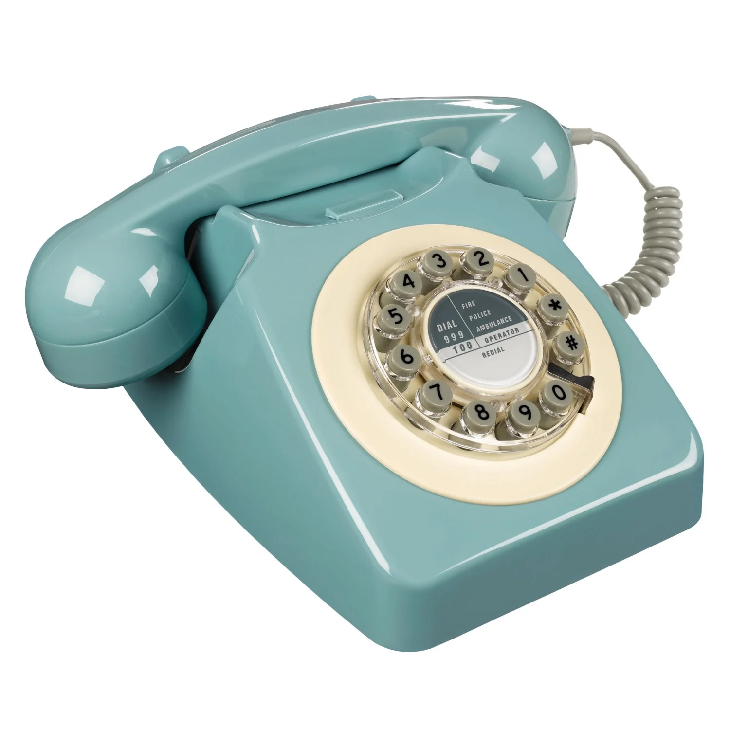 Wild Wood Retro 746 Telephone in French Blue - Image 2