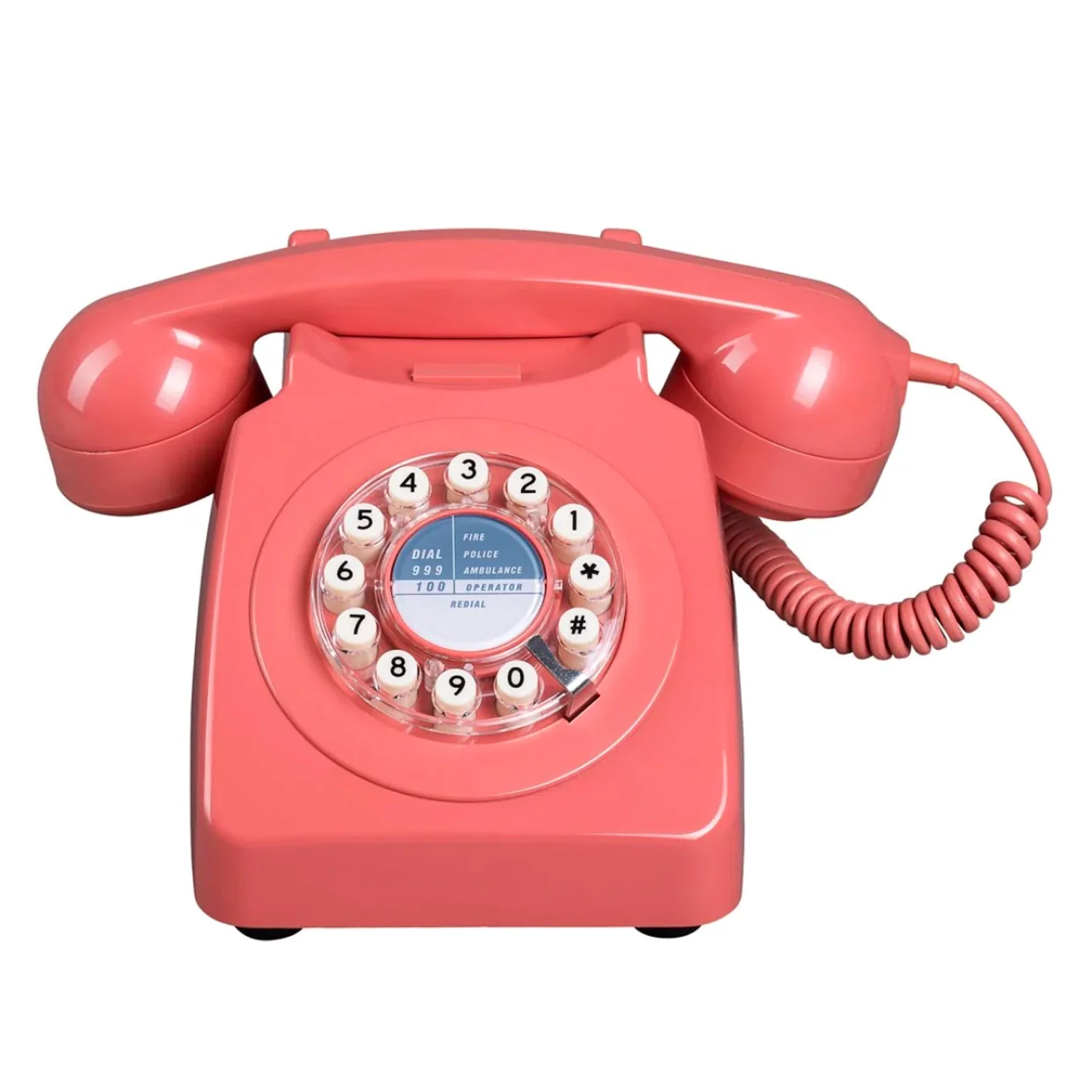 Wild Wood Retro 746 Telephone in Burnt Terracotta - Image 2